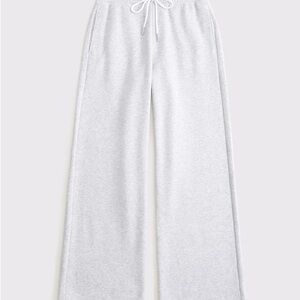 Abercrombie High Rise Wide Leg Sunday Sweatpant